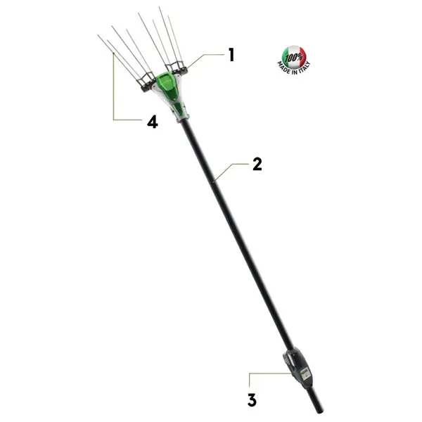 EGO Lotus 057020 - Secoueur d'olives pour travaux de récolte d'olives 57 cm
