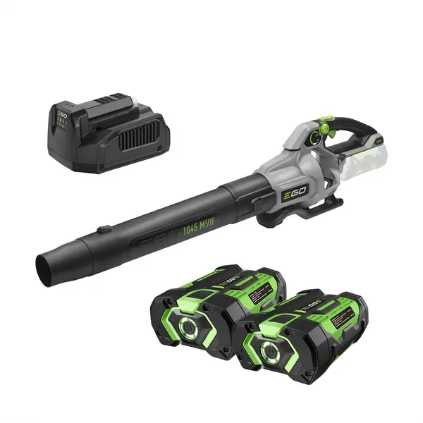 EGO LB 6151E 2B - Kit PROMO Souffleur de Feuilles - Inclut 2 Batteries 2,5 Ah et Chargeur