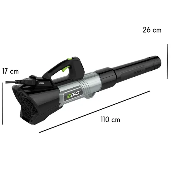 dimensions EGO LBX 6000 - Souffleur turbo professionnel