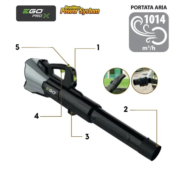 EGO LBX 6000 - Souffleur turbo professionnel