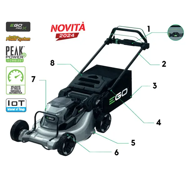 Tondeuse à gazon à batterie EGO LMX 5300 E-SP 53 cm