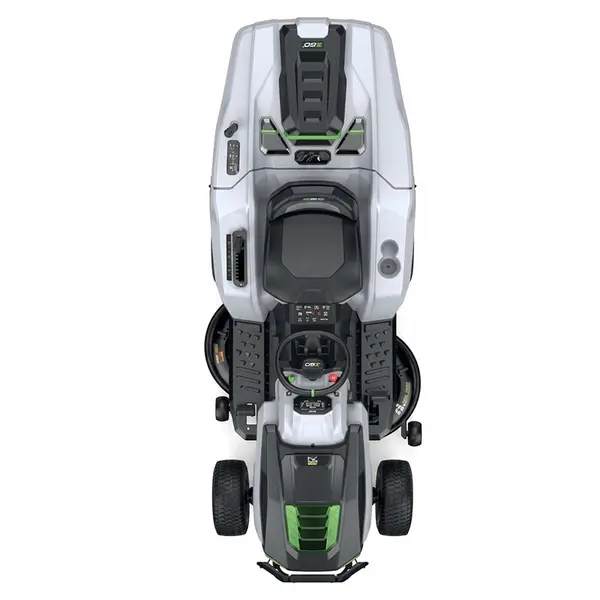 Tracteur de pelouse à batterie EGO TR 3801 E-B - T6 pour 6000 m² avec chargeur de batterie de 1,6 kW INCLUS