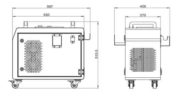 Nettoyeur laser à fibre pulsée compact LC-P-200A de 200 W