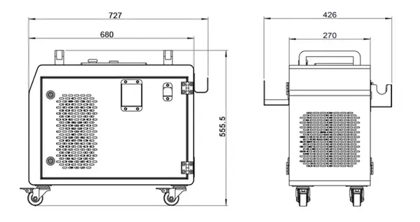 Nettoyeur laser à fibre pulsée compact LC-P-300A de 300 W