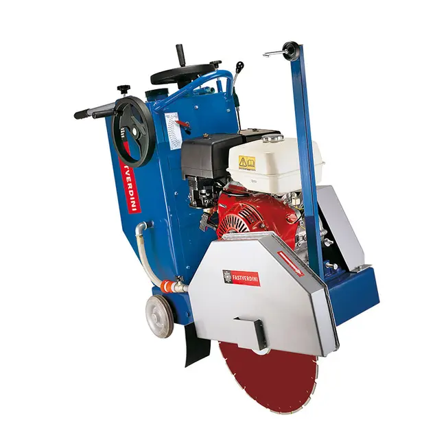 Scie à asphalte semi-automatique Fast Verdini LM 500 avec carter Ø 500 mm