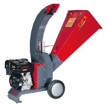 Broyeur à bois thermique FBC CIP.8.13A, moteur Loncin 11 CV, capacité de travail 4 à 7 m³/h