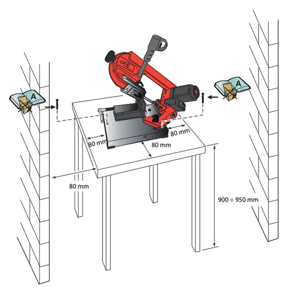 Instructions de montage Scie à ruban pour métal à froid Femi 780 XL