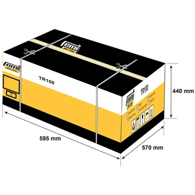 Dimensions Femi TR100 - Machine à découper le bois circulaire inclinable avec table