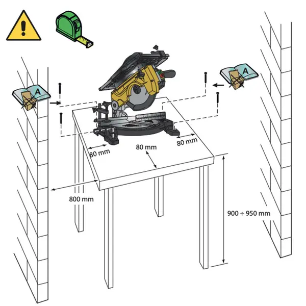 Instructions de montage Scie circulaire à onglet pour bois Femi TR 235