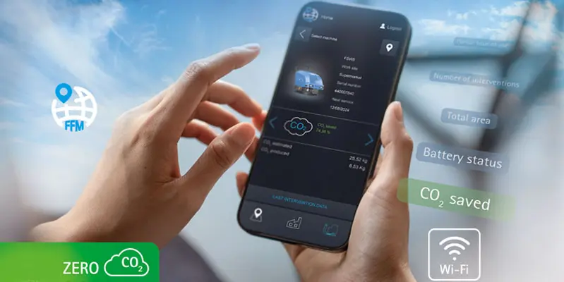 Application de connectivité pour balayeuse Fimap