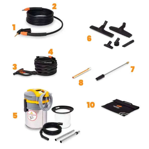 Nettoyeur vapeur Fortador pro max Lamborghini inclus