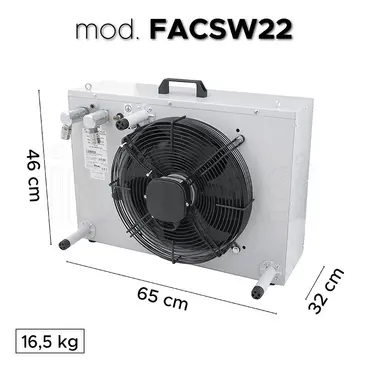 mesures de l'unité externe FACSW22-3