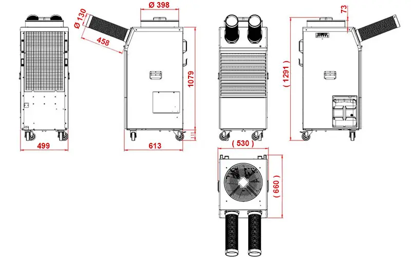 Fral FSC25 - Climatiseur Monobloc pour Lieux de Travail 7kW