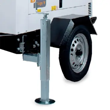 détail du support et de la roue Groupe électrogène LT 5500 SY-L - Tour d'éclairage du générateur silencieux