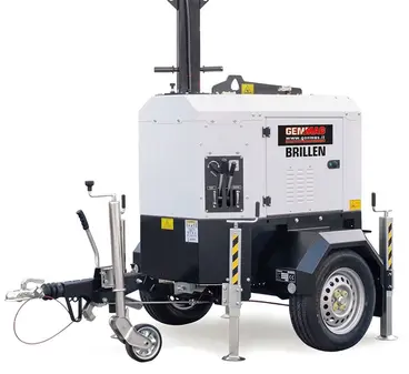 Genmac BRILLEN - Tour d'éclairage télescopique 7 m Multiled Diesel avec Réservoir 110 L