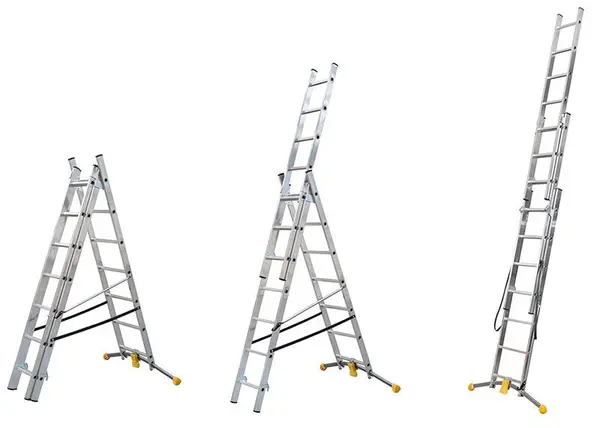 Gierre Hobbylot AL405HHL - Échelle solide et fiable - Multifonction en aluminium avec 3 configurations 150 Kg