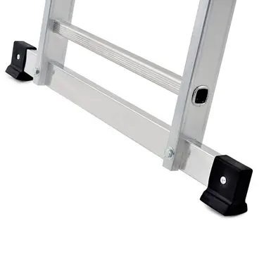 Barre stabilisatrice avec pieds antidérapants Gierre Modula AL420 - Échelle extensible triple - Transformable en acier