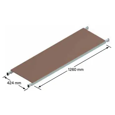 Échafaudage multifonctionnel en aluminium Gierre Fast&Lock 100 FA100FL, hauteur de travail 2,87 m