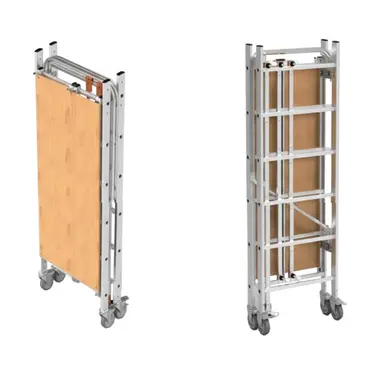 Échafaudage pliant en aluminium Gierre Flecto Fast&Lock FX001FL, hauteur de travail 2,93 m
