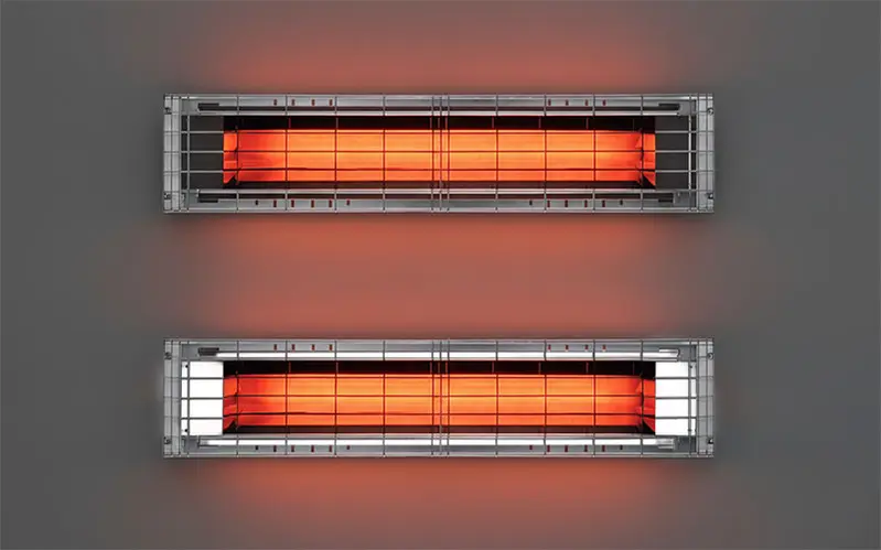 Lampes chauffantes infrarouges à ondes moyennes rapides GH OMV-1650 / OMV-2250