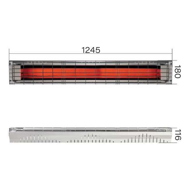 GRADO HEATERS OMV-2250XL - Lampe chauffante infrarouge pour grands espaces