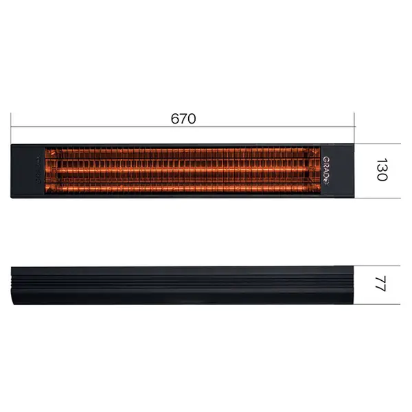 GH SOL-1500 OC - Chauffage infrarouge d'intérieur