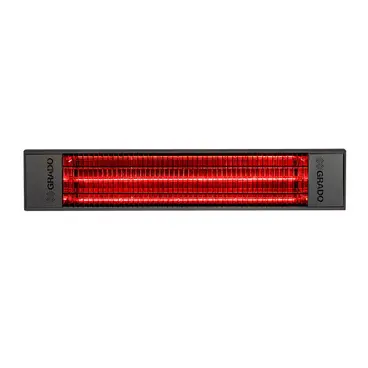 Lampe chauffante infrarouge à ondes courtes GH SOL-1500 OC BK, couleur anthracite