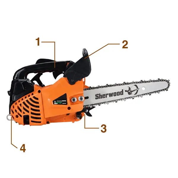 Tronçonneuse d'élagage professionnelle GreenLine GMP 2625 C avec guide-chaîne