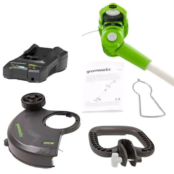 Greenworks G48LT30K2 - Kit Coupe-bordures Télescopique à Batterie