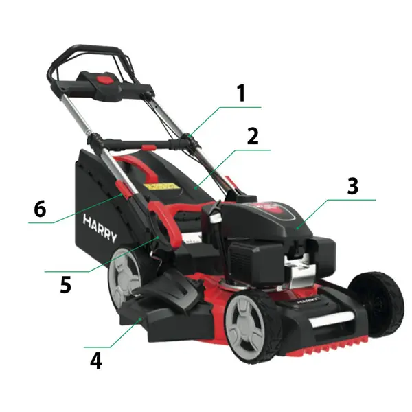 Tondeuse à gazon essence Honda 4 en 1 Harry HR 5500 SHQ-PRO 067870