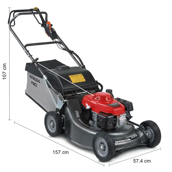 Tondeuse à gazon professionnelle Honda HRH 536 HX - 163 cm³