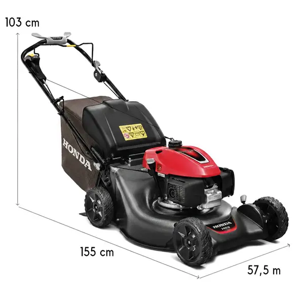 Tondeuse à gazon thermique 3 en 1 Honda HRN 536 VK avec bac de ramassage de 70 L