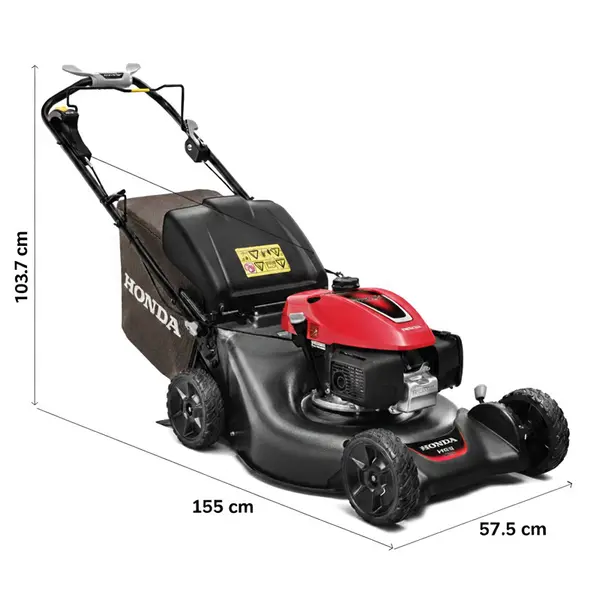 Tondeuse à gazon Honda HRN 536 VY - 167 cm³ essence avec fonction mulching et sac de 70 L