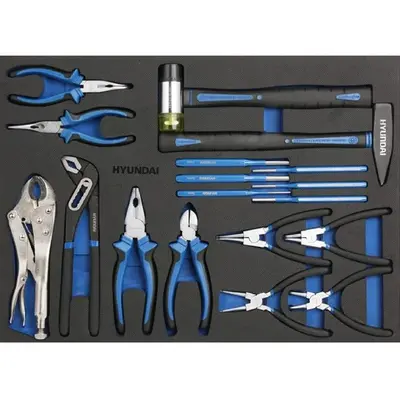 Chariot à outils Hyundai 59005 à 5 tiroirs avec 298 outils inclus