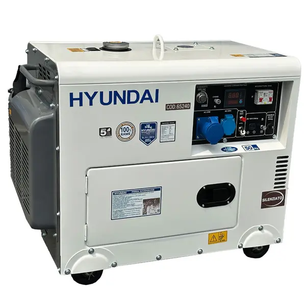 Hyundai 65240 - Générateur monophasé silencieux de 5,0 kW