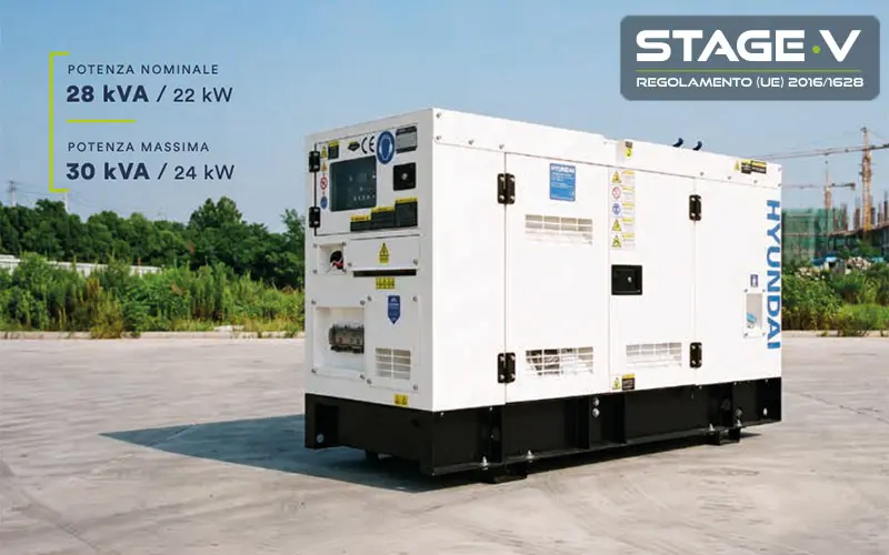 Hyundai 65568 - Générateur Silencieux 30 kVA 1500 RPM Monophasé / Triphasé