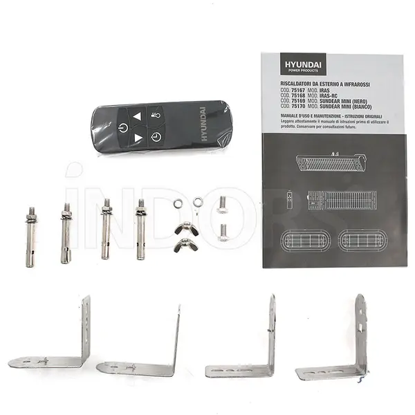 Chauffage infrarouge Hyundai Iras RC 75168 avec télécommande