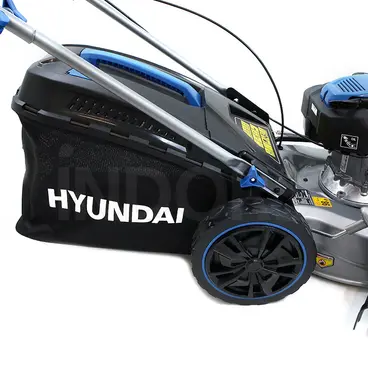 Hyundai 65820 - Tondeuse à gazon mulching à essence avec sac de ramassage de 51 cm