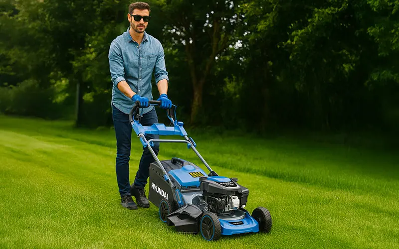 Tondeuse à gazon professionnelle à essence Hyundai 65860