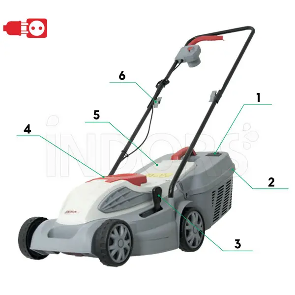 Ikra IERM 1638 - Tondeuse à gazon électrique