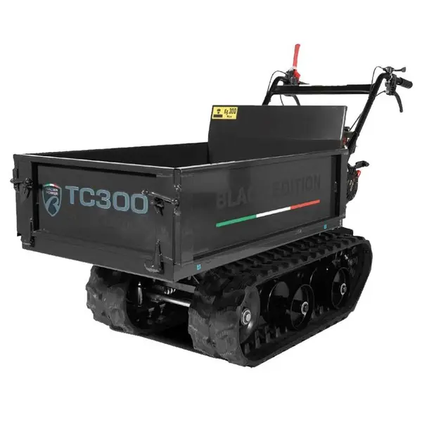 Italian Power TC300BLACK - Brouette avec chenilles en caoutchouc