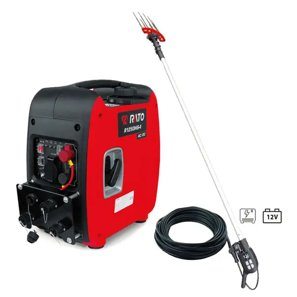 Récolteuse d'olives Italian Power Saetta - Rato R1250HiS-4 + Générateur