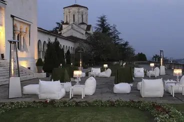 Lampe champignon Italkero Bonfire pour chauffage d'extérieur