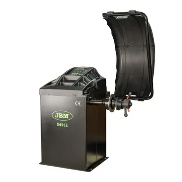JBM Série 500 - Démonte-pneus semi-automatique 54581 + Équilibreuse de roues numérique 54582