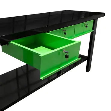 JBM 51738 - Table de travail professionnelle à 3 tiroirs pour ateliers