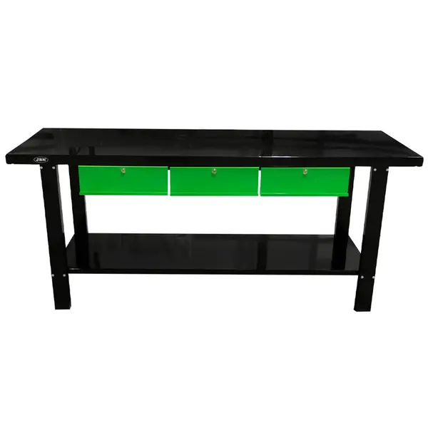 JBM 51738 - Table de travail professionnelle à 3 tiroirs pour ateliers