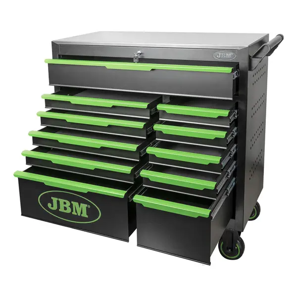 JBM 54511 - Chariot à outils professionnel à 11 tiroirs