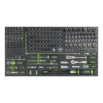 JBM 54688 - Chariot professionnel XL à 8 tiroirs, 468 outils inclus