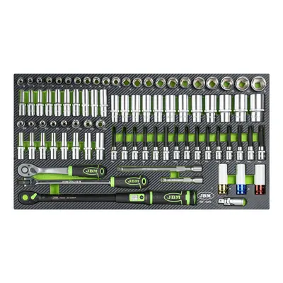 JBM 54688 - Chariot professionnel XL à 8 tiroirs, 468 outils inclus