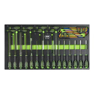 JBM 54688 - Chariot professionnel XL à 8 tiroirs, 468 outils inclus